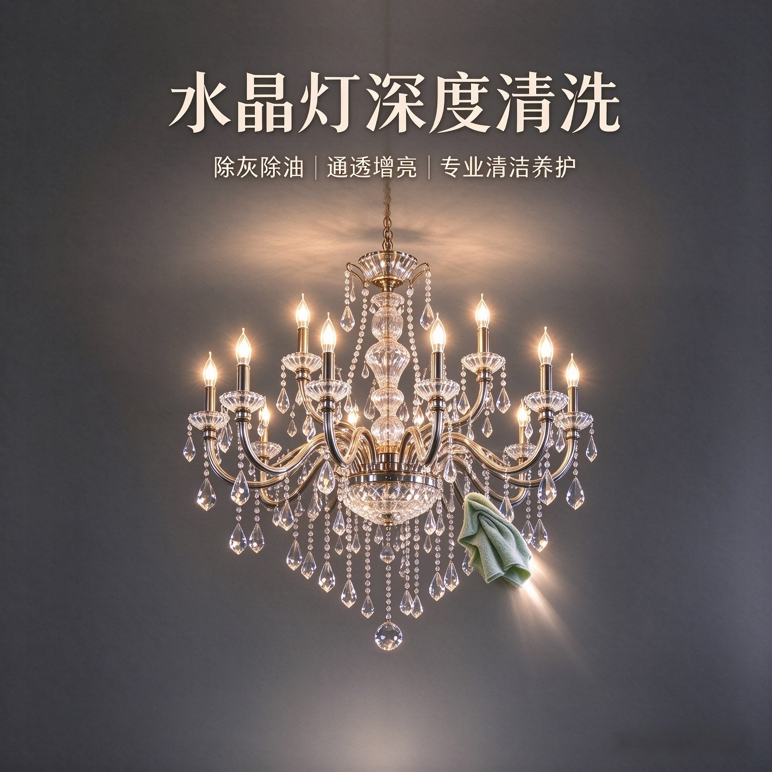 水晶灯清洗
